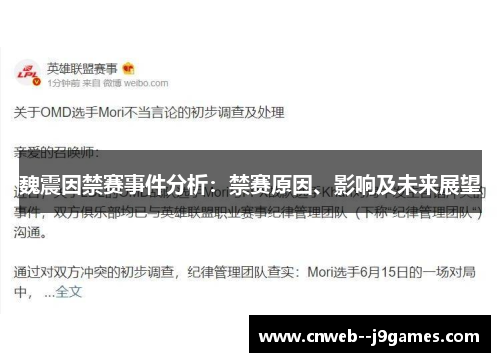 魏震因禁赛事件分析：禁赛原因、影响及未来展望